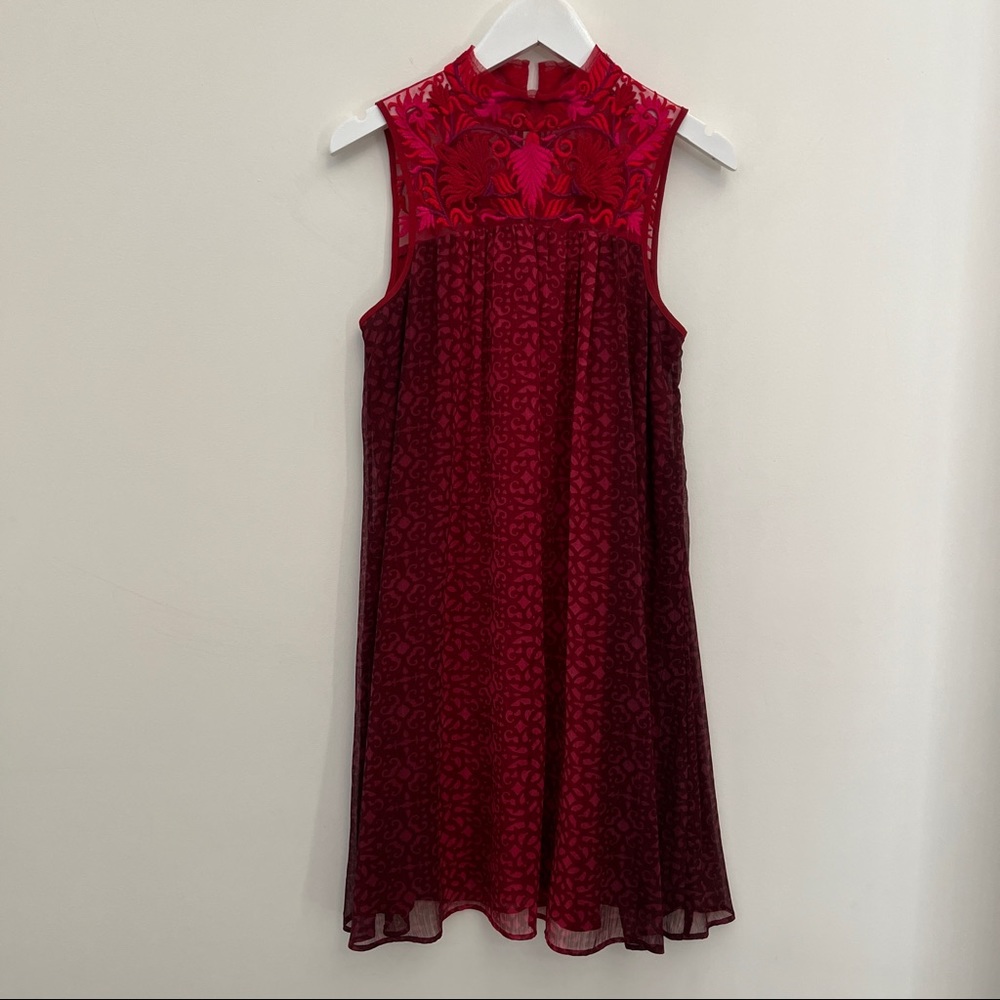 Niki Mahajan for Anthropologie ombre silk dress, size 2